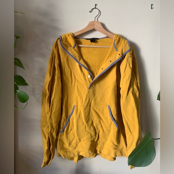 Marc Jacobs // Mustard Quarter Button Up Hoodie - Picture 2 of 12